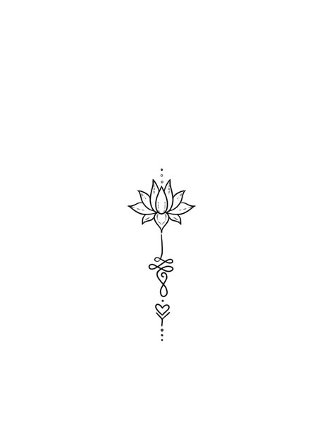 Unique Unalome Designs, Red Unalome Tattoo, Small Lotus Flower Tattoo Design, Lotus Unalome Tattoo Design, Beginner Tattoos Ideas For Women, Lotus Flower Unalome Tattoo, Daffodil Spine Tattoo, Lotus Tattoo Minimalist, Lotus Flower Tattoo Behind Ear