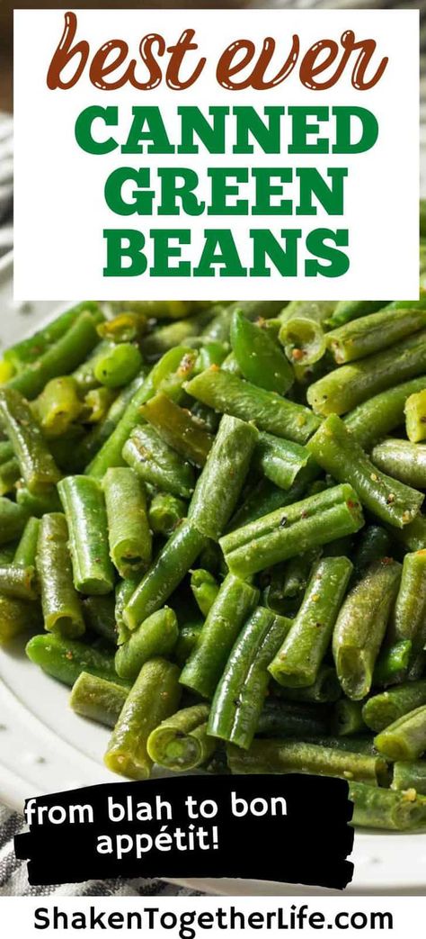 Sautéed canned green beans are a fast and easy side dish made with a pantry staple. Take ordinary canned green beans to the next level with this tasty 15 minute recipe.