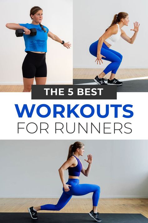 Improve running performance, increase power and speed, and reduce the risk of injury with the five best leg workouts for runners. Learn how to effectively add strength workouts to your running plan with five of my favorite Leg Workouts for Runners! Leg Workout Runners, Runners Leg Workout, Leg Workout For Runners, Best Leg Workouts, Workouts For Runners, Weekly Gym Workouts, Workout For Runners, Running Workout Plan, Improve Running