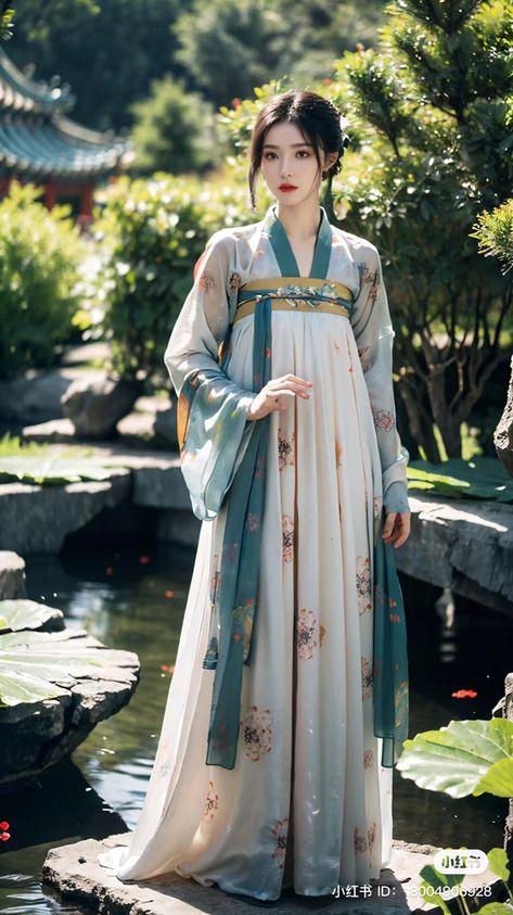 Glaceon Gijinka, Historical Fashion Aesthetic, Chinese Traditional Dress Princesses, Hsr Oc, Malaysian Dress, Chinese Historical Fashion, Chinese Bridal Dress, Asian Princess, Qing Dynasty Clothing