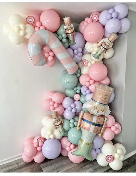 Nutcracker Ballet Birthday Party, Ballet Birthday Party, Fairy Baby Showers, Christmas Balloon Decorations, Holiday Balloons, Ballet Birthday, Winter Onederland Birthday, Christmas Party Themes, Set The Mood