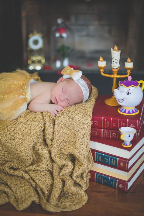 Disney Princess Newborn Photography, Princess And The Frog Newborn Pictures, Newborn Disney Princess Photoshoot, Newborn Cinderella Photoshoot, Baby Princess Photoshoot, Beauty And The Beast Newborn Pictures, Disney Baby Monthly Photos, Disney Princess Newborn Pictures, Newborn Disney Photoshoot