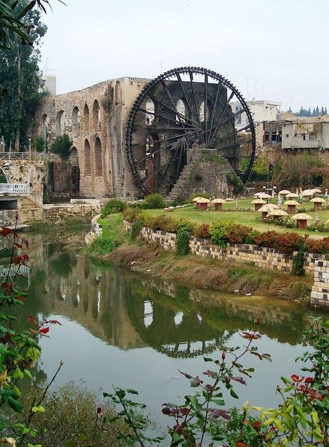 Syria Landscape, Syria Poster, Syrian Aesthetic, Hama Syria, Syrian Beauty, Syrian Culture, Ancient Buildings Architecture, Syria Country, Syria Pictures