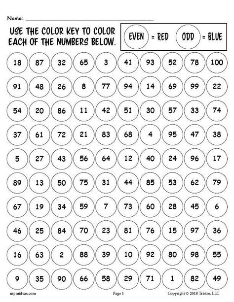 Odd And Even Numbers Worksheet Even Numbers Worksheet, Lottery Book, Odd And Even Numbers, Worksheet Coloring, Touch Math, Identifying Numbers, Lotto Numbers, Even Numbers, Winning Lottery Numbers