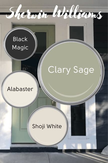 Sherwin Williams Clary Sage Review (With Dupes!) – Mod & Mood Sherwin Williams Clary Sage, Acajutla, Sage Green Paint, Shoji White, Desain Pantry, House Color Palettes, Paint Color Schemes, Green Paint Colors, House Color Schemes