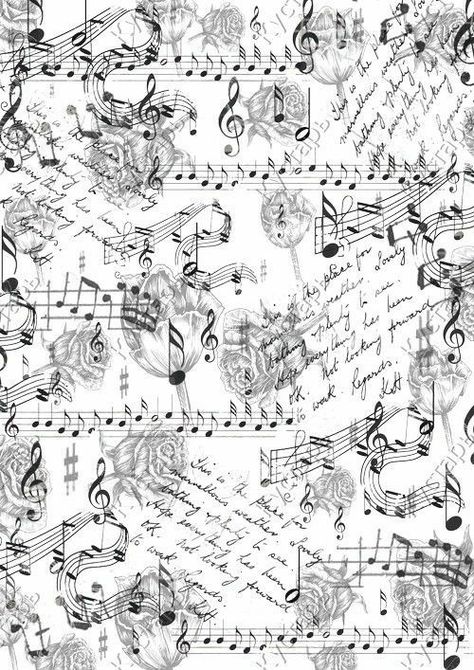 Vintage Paper Printable, Scrapbook Printing, Music Paper, Scrapbook Stickers Printable, Bullet Journal Design Ideas, Scrapbook Materials, Decoupage Vintage, Music Artwork, Printable Scrapbook Paper