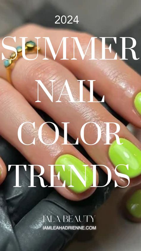 Bold and Vibrant Nail Colors for Summer Solid Nail Colors For Summer, Solid Nail Colors, Nail Colors For Summer, Vibrant Nail Colors, Plaid Nail Designs, Summer Nail Color, Summer Color Trends, Nail Color Trends, Acrylic Nail Set