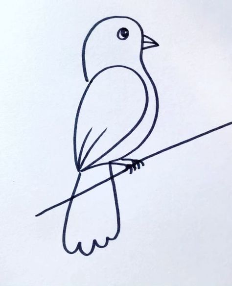 Creative Drawing for kids on Instagram: "Easy and Simple Bird Drawing Ideas #reels #draw #drawing #art" Drawing Ideas Easy Birds, Easy Simple Drawings For Kids, Bird Simple Drawing, Bird Easy Drawing, Drawing Birds Easy, Bird Drawing Ideas, Easy Bird Drawing, Simple Bird Drawing, Birds For Kids