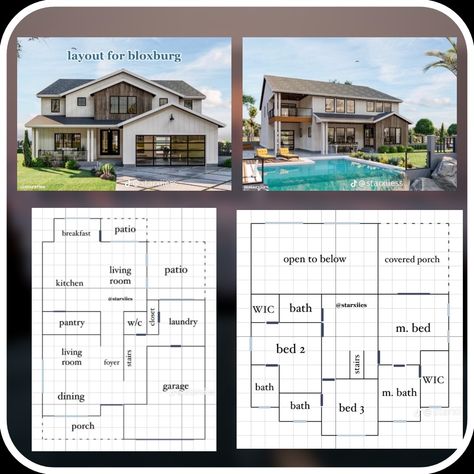 Bloxburg House Layouts 2 Story With Pool, Bloxburg House Blueprints Mansion, Bloxburg House Layouts 3 Story Modern, Mansion In Bloxburg Layout, Houses Layout Bloxburg, Bloxburg House Layouts 2 Story With Measurements, Cottage Layout Floor Plans Bloxburg, Bloc Burg House Layout 2 Story, Bloxburg Blueprints 2 Story Mansion