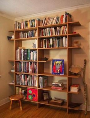 This quick and easy bookshelf is your answer to great looking storage on a budget. Easy Bookshelf Ideas, Easy Bookshelf, Bookshelf Woodworking Plans, Diy Bookshelf Wall, Secret Compartment Furniture, Canadian Woodworking, Bookshelves In Bedroom, Build Furniture, Hall Furniture