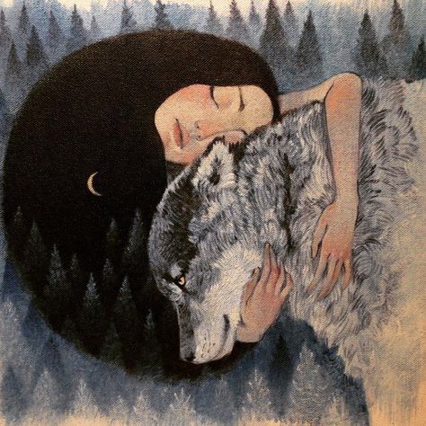 It is worse to stay where one does not belong at all than to wander about lost for a while and looking for the psychic and soulful kinship one requires. ― Clarissa Pinkola Estés Women Who Run With the Wolves: Myths and Stories of the Wild Woman Archetype... See More Lucy Campbell, Wolves And Women, Arte Inspo, 문신 디자인, Art Et Illustration, Wild Woman, A Wolf, Wolf Art, Arte Animal