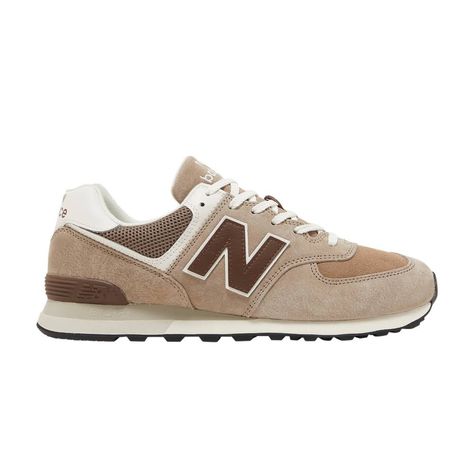 Brown Tennis Shoes Outfit, New Balance Shoes Brown, Brown New Balance Outfit, Tan New Balance Shoes, Brown New Balance Shoes, Chocolate Girl Aesthetic, New Balance 574 Brown, Brown Tennis Shoes, Brown Sneakers Women