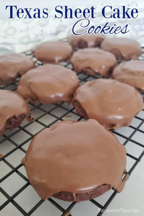 Sheet Cake Cookies, Cookies Recipe Video, Cake Cookies Recipe, 40 Cake, Texas Sheet Cake Cookies, Strawberry Cake Mix Cookies, Truffle Recipes, Chocolate Cake Mix Cookies, Potato Chip Cookies