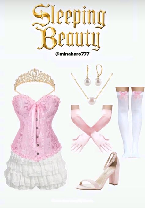 Princess Halloween Costume Aesthetic, Princess Costume Ideas For Women, Aurora Costume Ideas, Halloween Costume 2024 Women, Halloween Costumes Women Princess, Aurora Costume Women, Sleeping Beauty Costume College, Princess Halloween Costume For Women, Disney Princesses Halloween Costumes