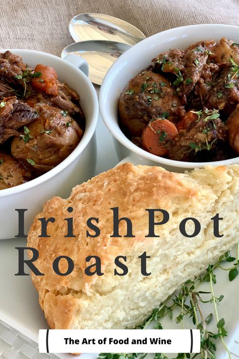 Slow Cooker Irish Pot Roast with Guinness Beer is tender comfort food at it’s best! After hours in the crockpot, this roast will be falling apart tender with a rich Guinness gravy and savory vegetables. #IrishPotRoast #guinnesspotroast #Irishstew #Guinnessstew #potroast #slowcooker #slowcookerrecipes #crockpotrecipes #slowcookerpotroast #dinner #dinnersforacrowd #dinnerrecipes #stpatricksdayrecipes Irish Pot Roast, Potroast Slowcooker, Guinness Gravy, Crockpot Pot Roast, Pot Roast Crock Pot Recipes, Chuck Roast Recipes, Easy Pot Roast, Best Pot Roast, Slow Cooker Roast