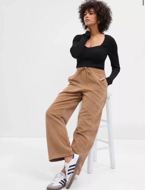 Mid Rise Easy Wide-Leg Corduroy … curated on LTK