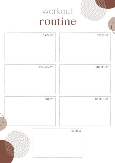 Planning Sport, Workout Plan Template, Weekly Fitness Planner, Fitness Planner Free, Planner Workout, Workout Template, Free Planner Templates, Printable Workout, Free Printable Planner