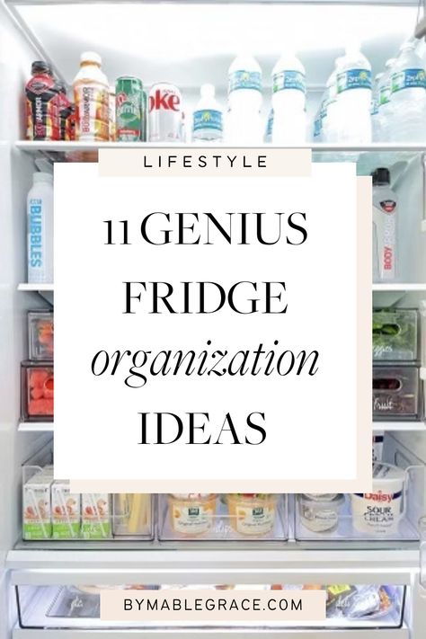 11 Genius Fridge Organization Ideas You Need to Try Functional Fridge Organization, Beverage Fridge Organization, Lg Fridge Organization, Organized Refrigerator Ideas, French Door Fridge Organization, Organize Refrigerator, Organizer Fridge, Motivation Cleaning, Fridge Organization Ideas