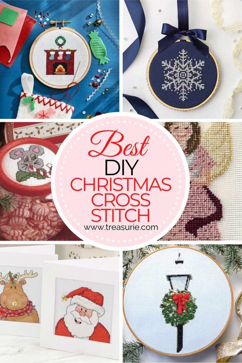 Christmas Cross Stitch Patterns - 15 of the Best | TREASURIE Christmas Cross Stitch Patterns Free Ornaments, Cross Stitch Ornaments Patterns Free, Free Christmas Cross Stitch Patterns Free, Free Cross Stitch Patterns Christmas, Cross Stitch Christmas Ornaments Free, Christmas Cross Stitch Patterns Free Charts, Cross Stitch Patterns Free Printable Charts, Free Christmas Cross Stitch Patterns, Cross Stitch Embroidery Designs