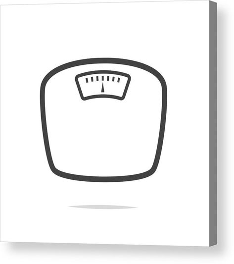 Black Color Acrylic Print featuring the drawing Weight Scale Icon Vector by Farbai Weight Scale Tattoo, Weight Scale Drawing, Weight Illustration, Weight Icon, Weighting Scale, Weight Drawing, Idle Game, Easy Girl, Scale Tattoo