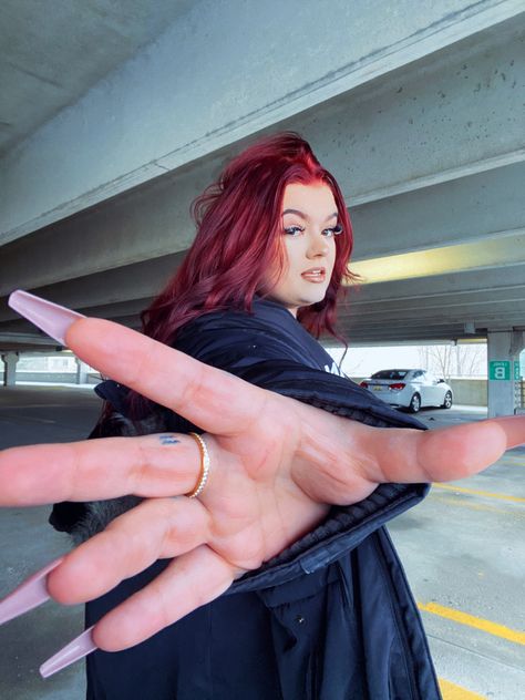 Plus size women in parking garage Plus Size Poses For Selfies, Thick Photo Poses, Picture Poses Instagram Plus Size, Plus Size Poses For Photoshoot, Plus Size Influencer Poses, Insta Inspo Plus Size, Instagram Post Ideas Plus Size, Selfie Ideas For Plus Size, Plus Size Inspo Pics