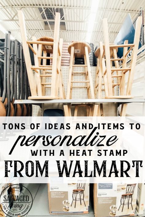 Items To Personalize from Walmart - Salvaged Living Walmart Crafts Diy, Walmart Hacks, Wood Burned Gifts, Shallow Shelves, Wood Cabinet Knobs, Match Jar, Thrift Store Diy, Wood Burning Crafts, Home Decor Crate