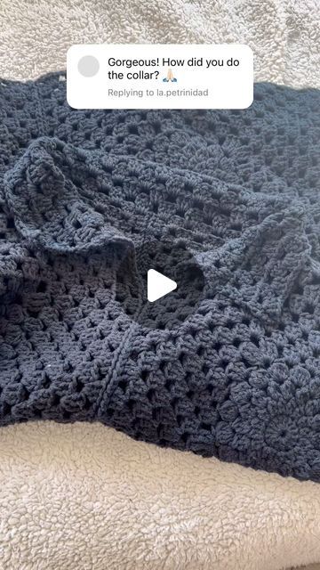 bella on Instagram: "Explaining how I created the collar on my crochet granny square jumper 🖤  #crochet #fashion #style #handmade #grannysquare" Crochet Jumper Granny Square, Crochet Granny Square Jumper, Granny Square Jumper, Jumper Crochet, Granny Square Sweater, Collar Jumper, Crochet Jumper, Crochet Granny Square, Clothing Hacks