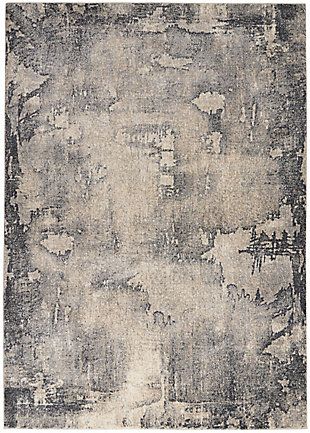 Roskos 5' x 7' Rug | Ashley Furniture HomeStore Nourison Rugs, Ireland Homes, Kathy Ireland, Moody Blues, Artisan Rugs, Ashley Furniture Homestore, Visual Texture, Shades Of Beige, Trendy Decor