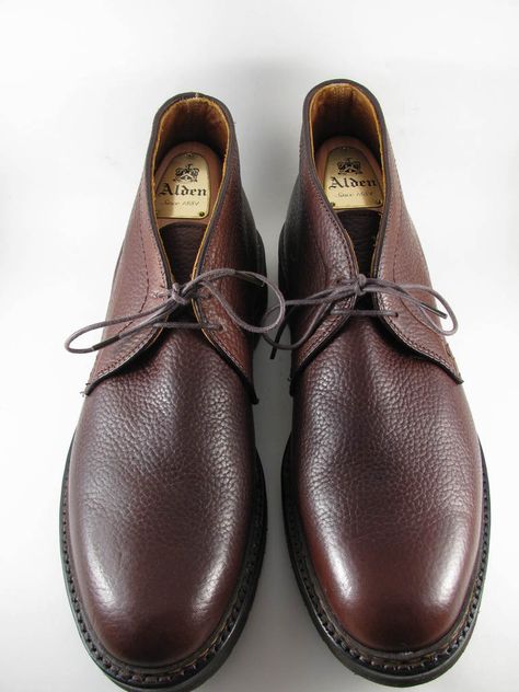 Alden Shoes, Old Boots, Mens Boots Fashion, Leather Boot Shoes, Leather Dress Shoes, Elegant Shoes, Leather Dress, Shoes Men, Men's Style