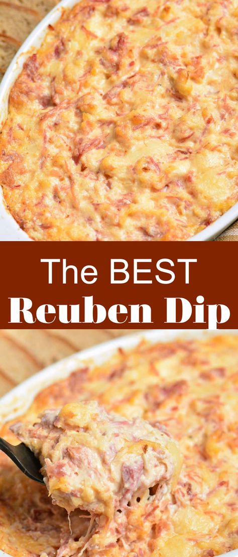 Crockpot Reuben Dip, Corned Beef And Sauerkraut, Reuben Dip Recipe, Corned Beef Reuben, Reuben Dip, Beef Appetizers, Beef Dip, Crock Pot Dips, Reuben Sandwich