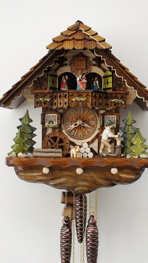 Cuckoo Clock- Black Forest Germany German Cuckoo Clock, Coo Coo Clock, Black Forest Germany, Grandfather Clocks, Cuckoo Clocks, Cool Clocks, Time Keeper, Time Clock, Antique Clocks