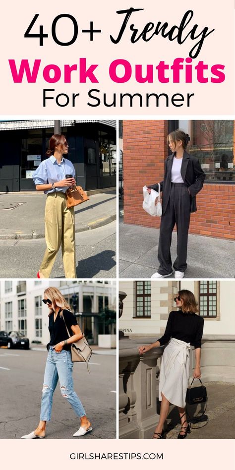 Professional Outfits Women Summer, Summer Professional Outfit, Casual Outfits Office, Cute Business Casual Outfits, Casual Friday Work Outfits, Winter Homewear, Summer Work Outfits Office, Cute Business Casual, Office Outfits Women Casual