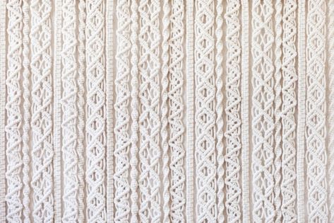 Macrame Texture, Knitting Diy, Modern Knitting, Boho Fabric, Diy Knitting, Fabric Texture, Diy Natural Products, Fabric Art, Premium Photo