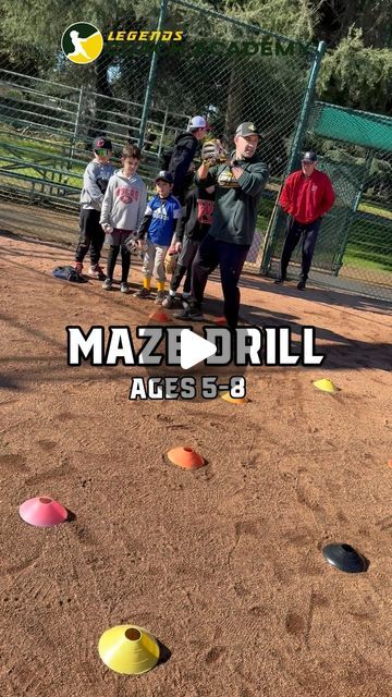 Legends Baseball & Softball on Instagram: "This drill is perfect to learn how to shuffle the proper way. We typically use this movement for younger players !! Try it out🫡  #baseball #littleleague #homerun #travelball #summercamp #fun #baseballseason #littleleaguebaseball #softball #mlb #speedball #legendsbaseball #sports" Tball Drills For Kids Fun, Fun Softball Games For Practice, Softball Drills For 8u, Baseball Drills For Kids, Softball Drills At Home, Tball Drills, Softball Drills, Baseball Drills, Softball Stuff