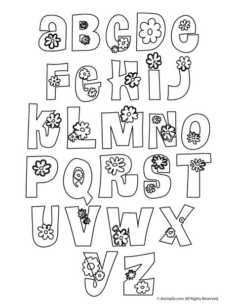 Use these printable flower bubble letters to print and color, make banners, or use as craft patterns. Space Letters, Printable Bubble Letters, Alphabet Flower, Bubble Letters Alphabet, Bubble Alphabet, Diy Lettering, Letters Flowers, Letter Styles, Alfabet Font