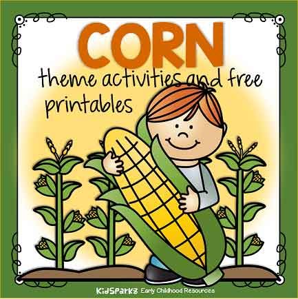 Favorite themes activities and printables for preschool and kindergarten teachers - KIDSPARKZ Preschool Harvest Activities, Preschool Harvest, Preschool Monthly Themes, Corn Theme, Nursery Rhymes Preschool Crafts, Harvest Activities, Kids Preschool Learning, Farm Preschool, Theme Activities