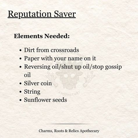 Simplified Reputation Saver Spell Work 🕯️ Typically a working like this is done using a pig/cow tongue where you stuff it with necessary elements and suture it shut, hence shutting up the person/people talking in against you. This version is simplified and utilizes elements that you probably already have in your house. Would you like me to do more simplified spell work for people who want to experiment and grow nurture their craft? Cow Tongue, Occult Science, Spell Work, People Talking, Witchy Stuff, Magic Spells, People Talk, Shut Up, Do More