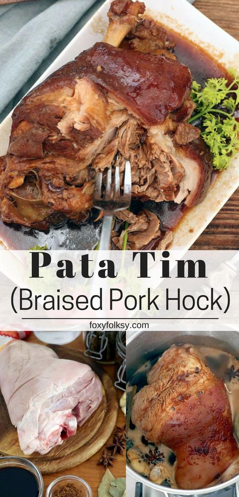 Pork Hocks Recipe, Pork Leg Recipes, Pata Tim, Pork Hock, Pork Leg, Mapo Tofu, Pork Ham, Bbq Beef, Braised Pork