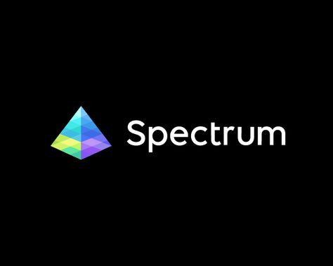 Spectrum Logo Design, Spectrum Logo, Prism Logo, Motorbike Art, Visible Spectrum, Typo Design, Identity Inspiration, Beauty Salon Logo, Logo Idea