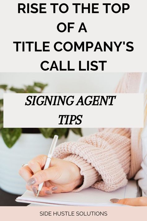 To be a signing agent, you need to get calls. Learn how to rise to the top of signing service call lists and title company call lists. Follow these 5 tips and you will be the signing agent they call each and every time. Title Company, Notary Signing Agent, Signing Agent, Loan Signing Agent, Notary Service, Work From Home Careers, Rise To The Top, Working Remotely, Additional Income