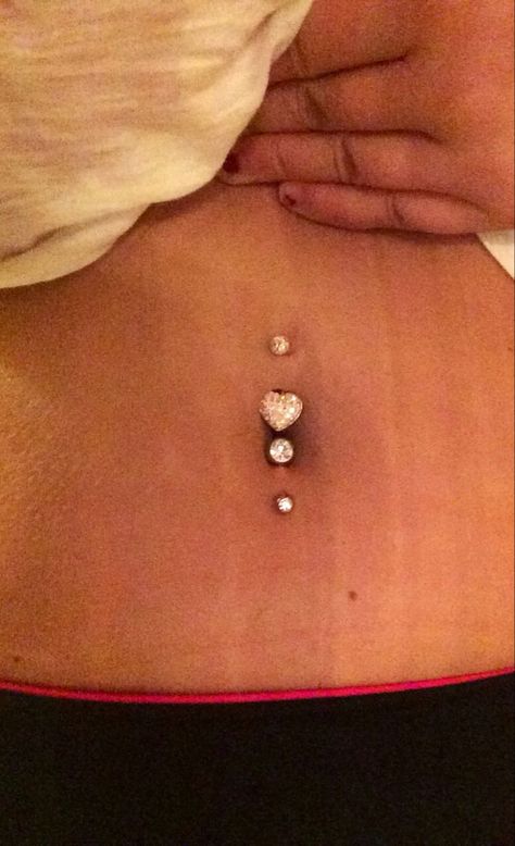 Top And Bottom Belly Piercing, Bottom Belly Button Piercing, Double Belly Piercing, Hip Piercings, Bijoux Piercing Septum, Bellybutton Rings, Bellybutton Piercings, Belly Button Piercing Jewelry, Belly Piercing Jewelry