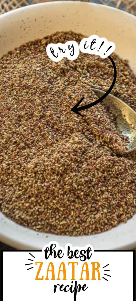 Good Protein Foods, Zaatar Recipe, Zaatar Spice, Homemade Spice Mix, Spice Blends Recipes, Spice Mix Recipes, Eastern Cuisine, Homemade Spices, Homemade Seasonings