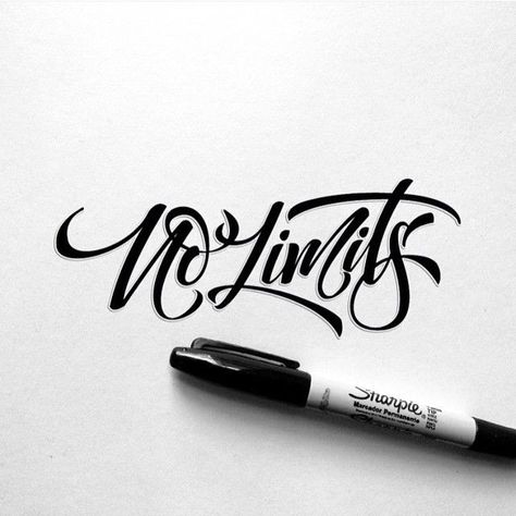 No Limits it's the key. Love this old lettering! #TBT #lettering #calligraphy #nolimits #handlettering #goodtype #handtype #typography No Limits Logo, No Limits Tattoo, Fonts For Logos, Top Free Fonts, Lettering Styles Alphabet, Tattoo Lettering Design, Tattoo Lettering Styles, Writing Tattoos, Tattoo Lettering Fonts