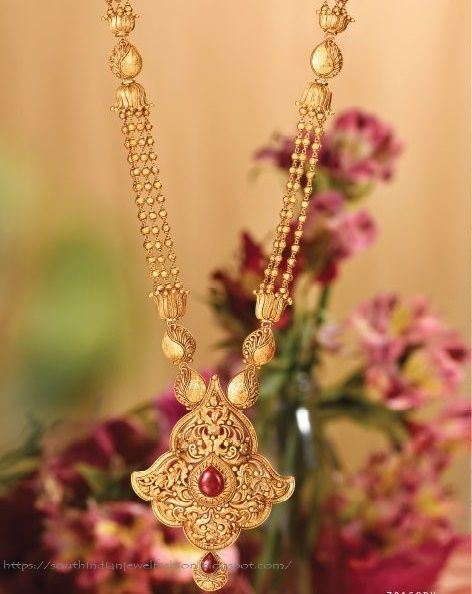 Latest Gold Jewellery Designs By Tanishq Rivaah By Tanishq, Long Neckless Gold Jewelry Latest, Ganthan Design Gold Long Latest, Long Haram Designs Indian Gold Latest, Latest Gold Jewellery Designs, Tanishq Jewellery, Latest Gold Jewellery, Gold Jewels Design, Rani Haar