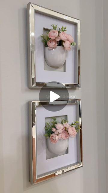 Rocio Ruiz on Instagram: "Try this awesome picture frame hack to decorate your house, you are going to love it" Mural Bedroom Wall, Wall Frames Diy, Picture Frame Projects, Diy Floral Decor, Picture Frame Crafts, Dollar Tree Hacks, Picture Frame Decor, Diy Wall Art Decor, Diy Picture Frames