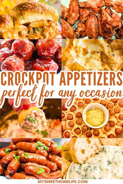 Effortless entertaining is just a crockpot away! Discover these 25 favorite appetizer recipes perfect for any occasion. Host Snack Ideas, Easy Fresh Appetizers, Hot Crockpot Appetizers, Easy Tailgate Meals, Crockpot Foods For Party, Appetizer Recipes Tailgate, Appetizer Side Dishes, Popular Finger Foods, Stove Top Appetizers