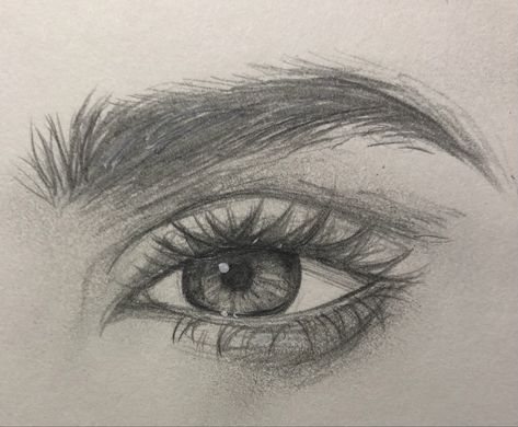 Simple Eye Sketch, Easy Pencil Drawing, Ideas For Drawing, Drawings Tutorials, Drawing Aesthetic, Výtvarné Reference, 얼굴 그리기, Cool Pencil Drawings, Pencil Drawings Easy