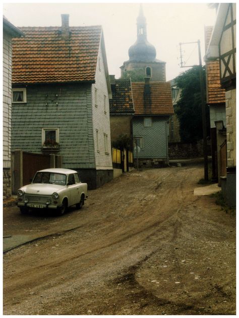 Village of Crawinkel, East Germany, July 1986 History Of Germany, Cold Places, Travel To Europe, East Berlin, East Europe, Berlin Wall, East Germany, European History, Berlin Germany