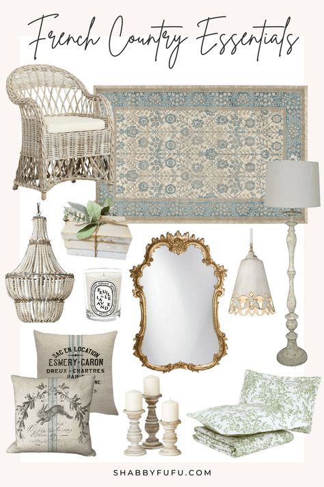 Living Room Inspiration French Country, Provincial French Decor, French Country Traditional Decor, French Home Decor Bedroom, French Bohemian Decor Bedroom, Small French Country Bedroom, French Country Lighting Ideas, French Coastal Decor Living Room, French Country Prints