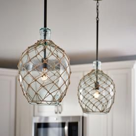 Coastal Pendant, Coastal Pendant Lighting, Beach House Lighting, Glass Globe Pendant Light, Coastal Lighting, Beach Kitchens, Tinted Glass, Globe Pendant Light, Beach House Interior